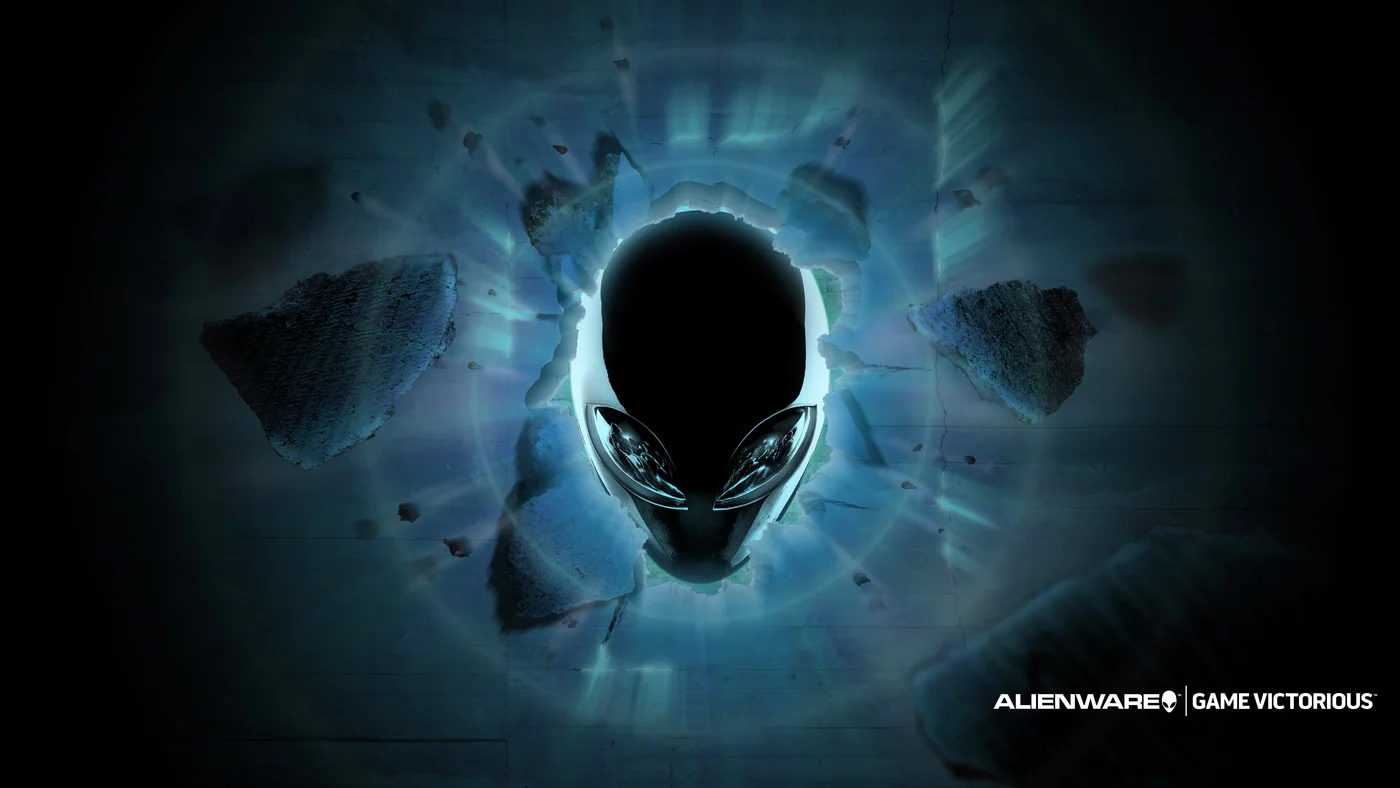 alien, alienware, арт, 3д, графика, темные, черные