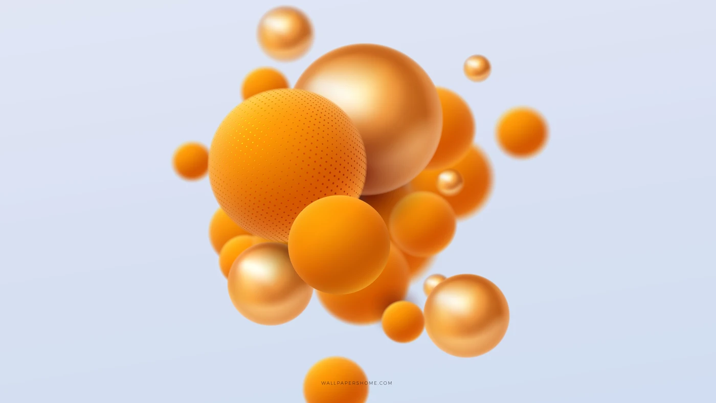 шары, мячи, круги, оранжевые, серые