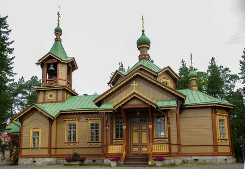 храм, церковь, архитектура, финляндия, лес, зеленые, коричневые