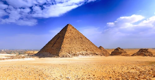 египет, пирамида, песок, пустыня, небо, голубые, бежевые