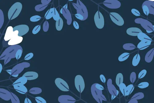 темные, синие, голубые, растительность, рисунок, листики, листочки, веточки