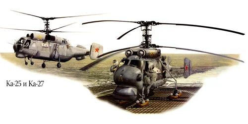 Ка-25 и Ка-27, вертолёты, пилоты, лопасти, серые