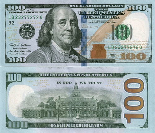 деньги, купюры, банкноты, доллары, валюта, голубые