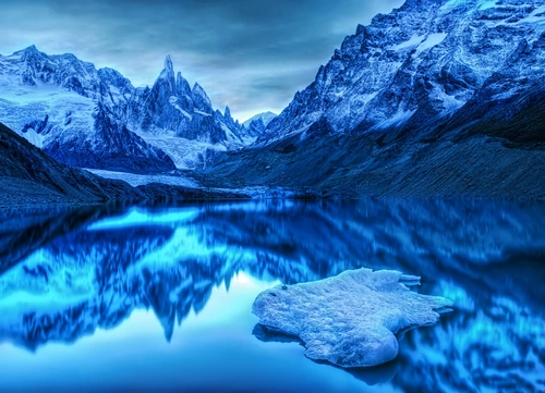 снег, озеро, аргентина, природа, голубые, синие