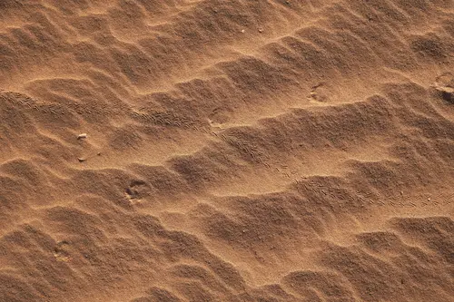 песок, пустыня, следы, коричневые