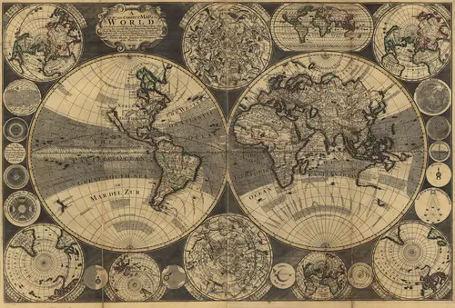 карта, земля, историческая карта, города, коричневые, бежевые