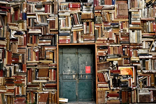 стена, книга, книги, дверь, фактура, текстура, бежевые, коричневые, 