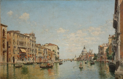 Федерико-дель-Кампо, вид, оф-Гранд-канал, в Венеции, художник, пейзаж