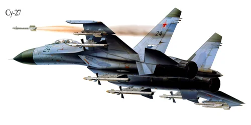 Су-27, военные самолёты, полёт, пилоты, серые