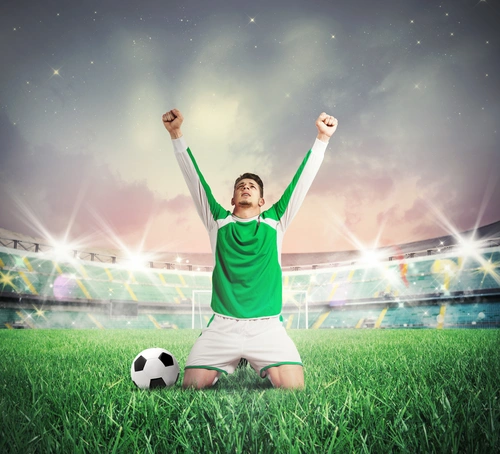 футболист, спорт, игра, мяч, стадион, победа, серые, зелёные