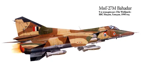 МиГ-27М, самолёт, пилот, полёт, коричневые