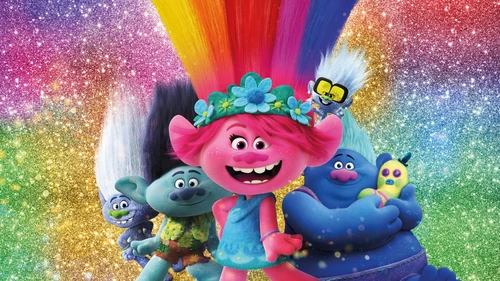 мультфильм, детские, для девочек, тролли, радуга, разноцветные