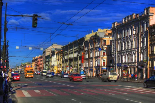 невский проспект, улица, город, санкт-петербург, авто, серые, голубые