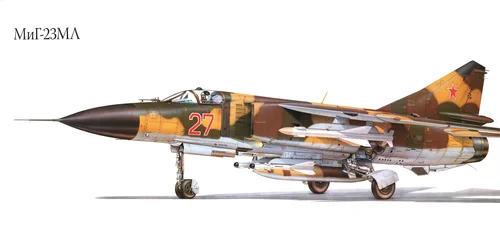 МиГ-23МЛ, самолёт, пилот, шасси, коричневые