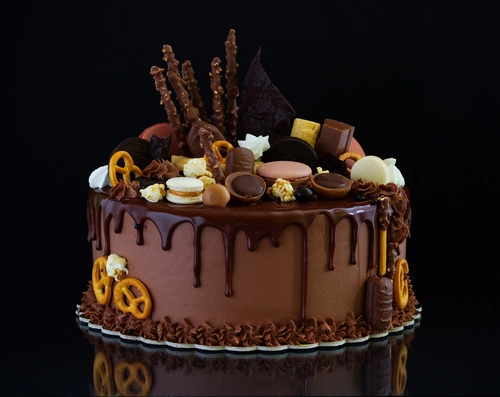 торт, печенье, сладости, коричневые, черные, шоколад