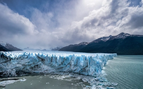 ледник, аргентина, синие, голубые, природа, лед