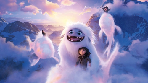 мультфильм, детские, дети, облака, снежный человек, эверест