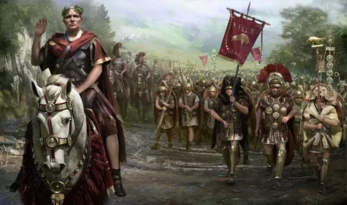 римляне, войны, цезарь, легион, солдаты, зелёные, коричневые