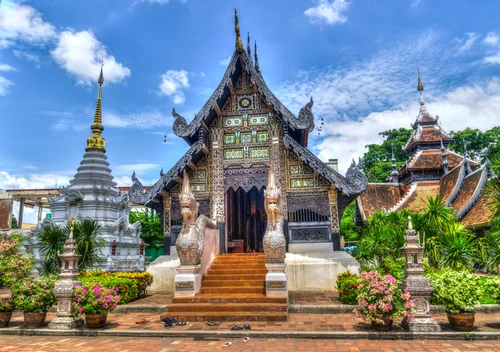 таиланд, храм, религия, путешествия, духовность, буддизм, пагода, ступ, дворец, королевский, серый, серые, коричневый, коричневые, зеленый, зеленые, голубой, голубые