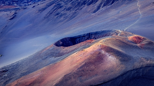 кратер, гора, фотография, природа, коричневые