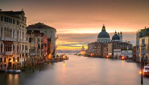 Венеция, архитектура, город, отражение, вода, страна, италия