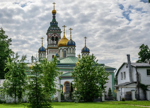 Россия, церковь, храм, религия, белые, голубые