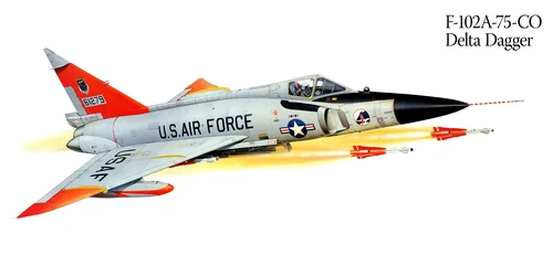 F_102А, самолёт, пилот, торпеды, скорость, серые, красные