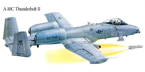 самолёт, A_10C_Thunderbolt, полёт, пилот, голубые